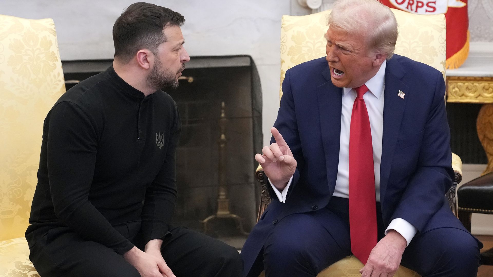 Trump yells at Zelensky