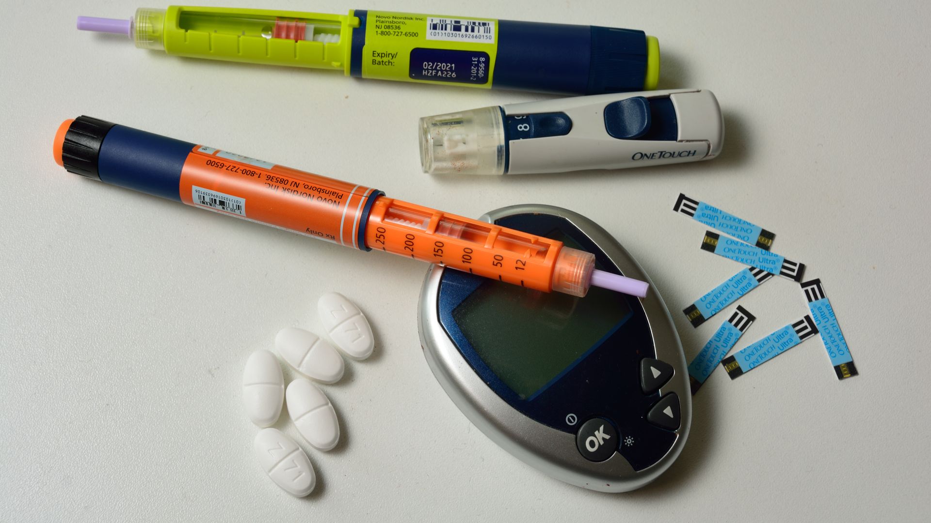 Supplies to maintain blood sugar levels.