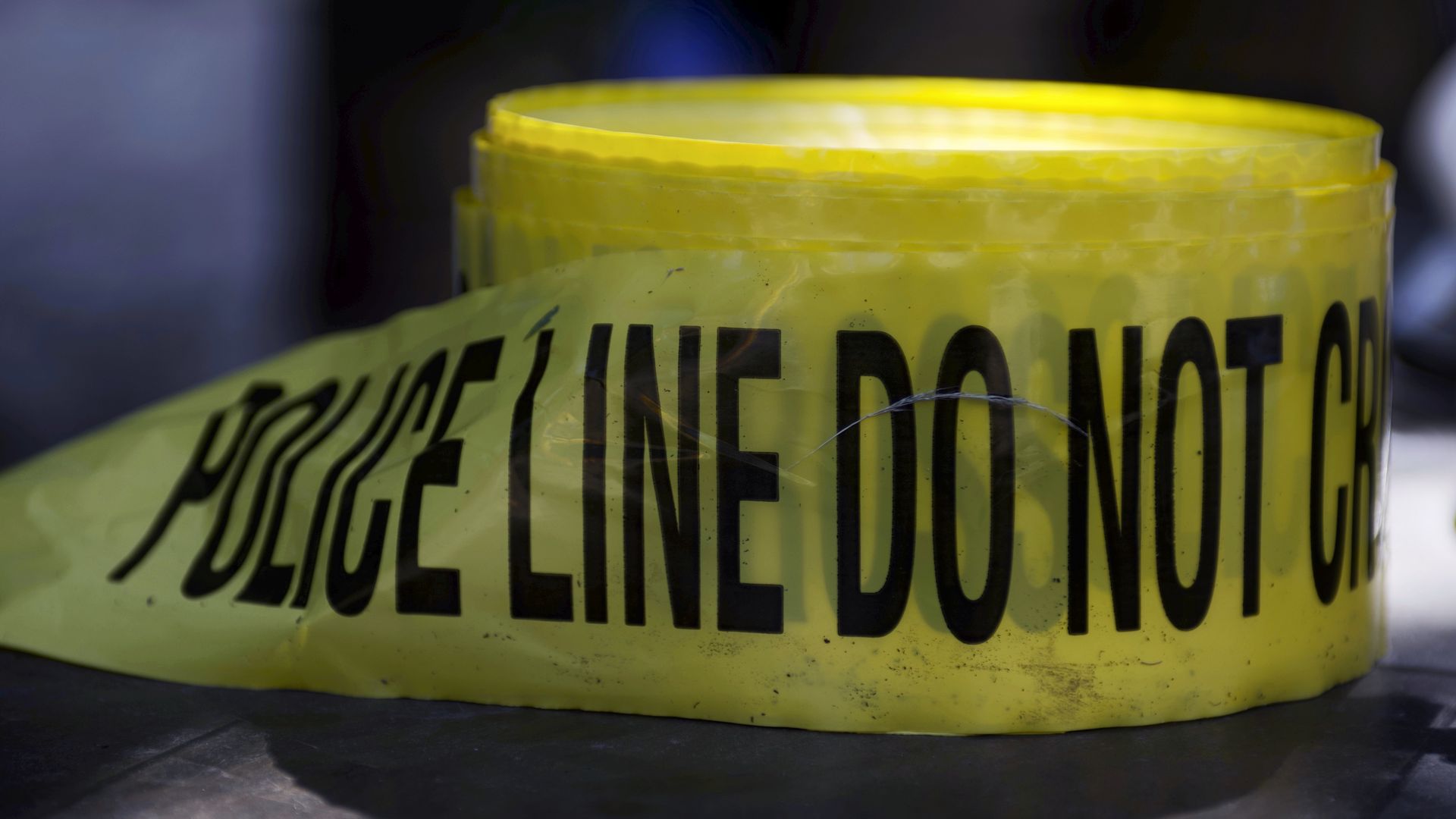 A roll of crime scene tape