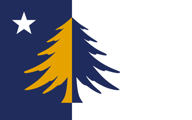 A mockup of what a new Massachusetts state flag could look like.