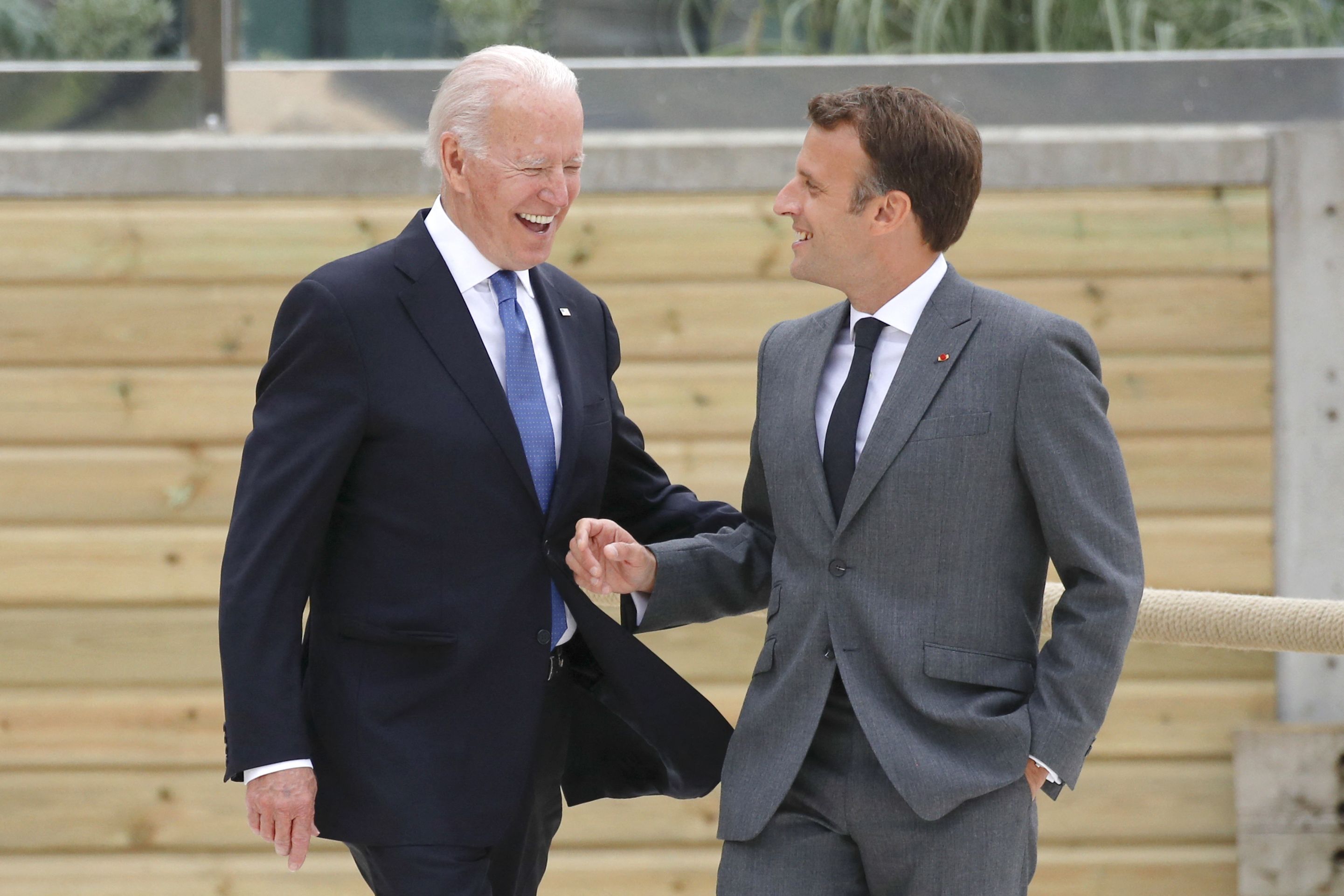 Biden with Macron
