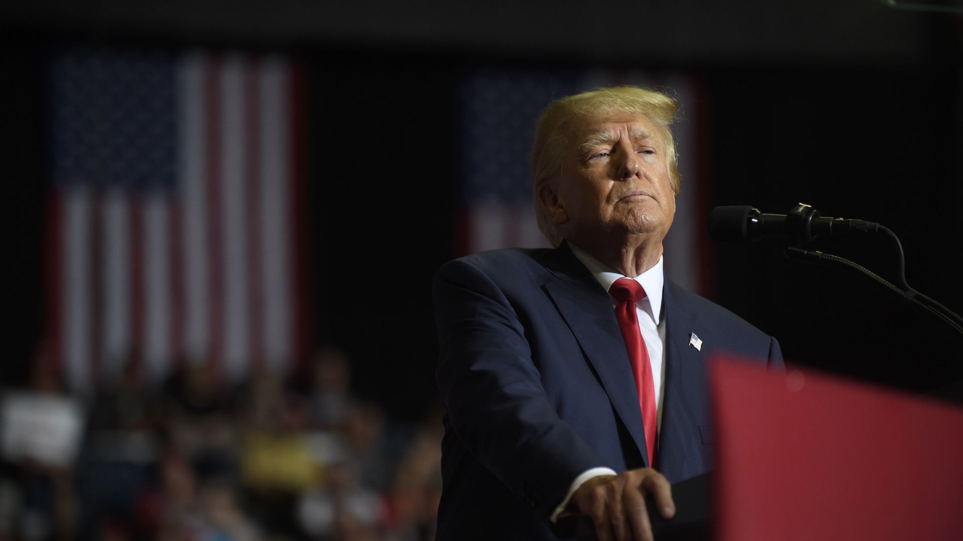 Former President Trump at a rally in Youngstown, Ohio, on on Sept. 17.
