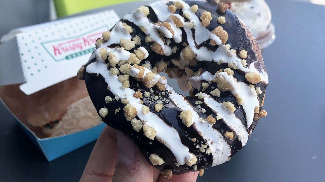 Now Open Krispy Kreme’s newly redesigned store breaks sales records