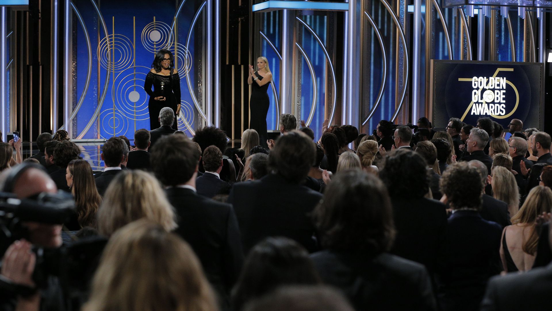 Oprah Winfrey at the Golden Globes