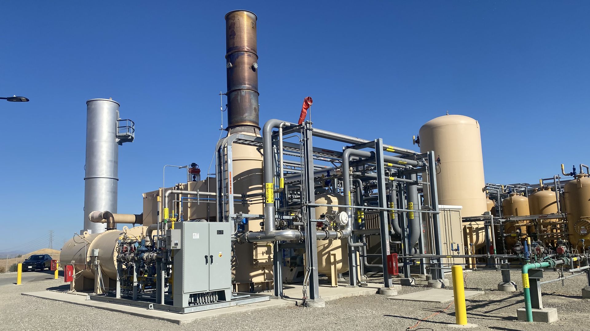 The Keller Canyon RNG facility, which cleans up methane produced by landfill waste to be used in PG&E's natural gas pipeline.