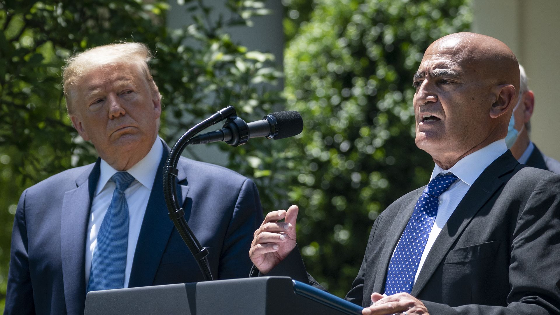 Moncef Slaoui and Trump