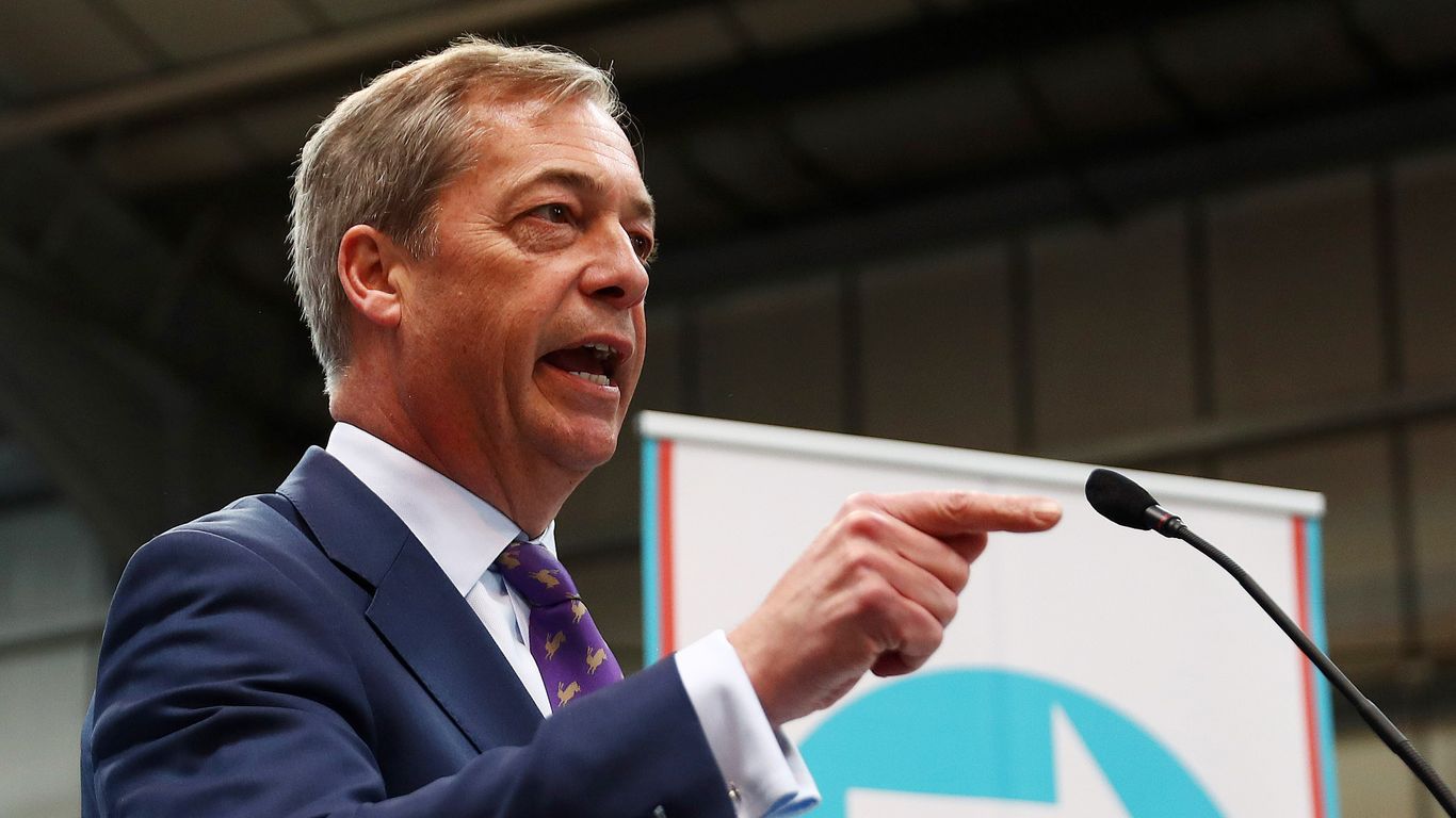 Nigel Farage’s New Brexit Party Leads U.K. European Elections Poll