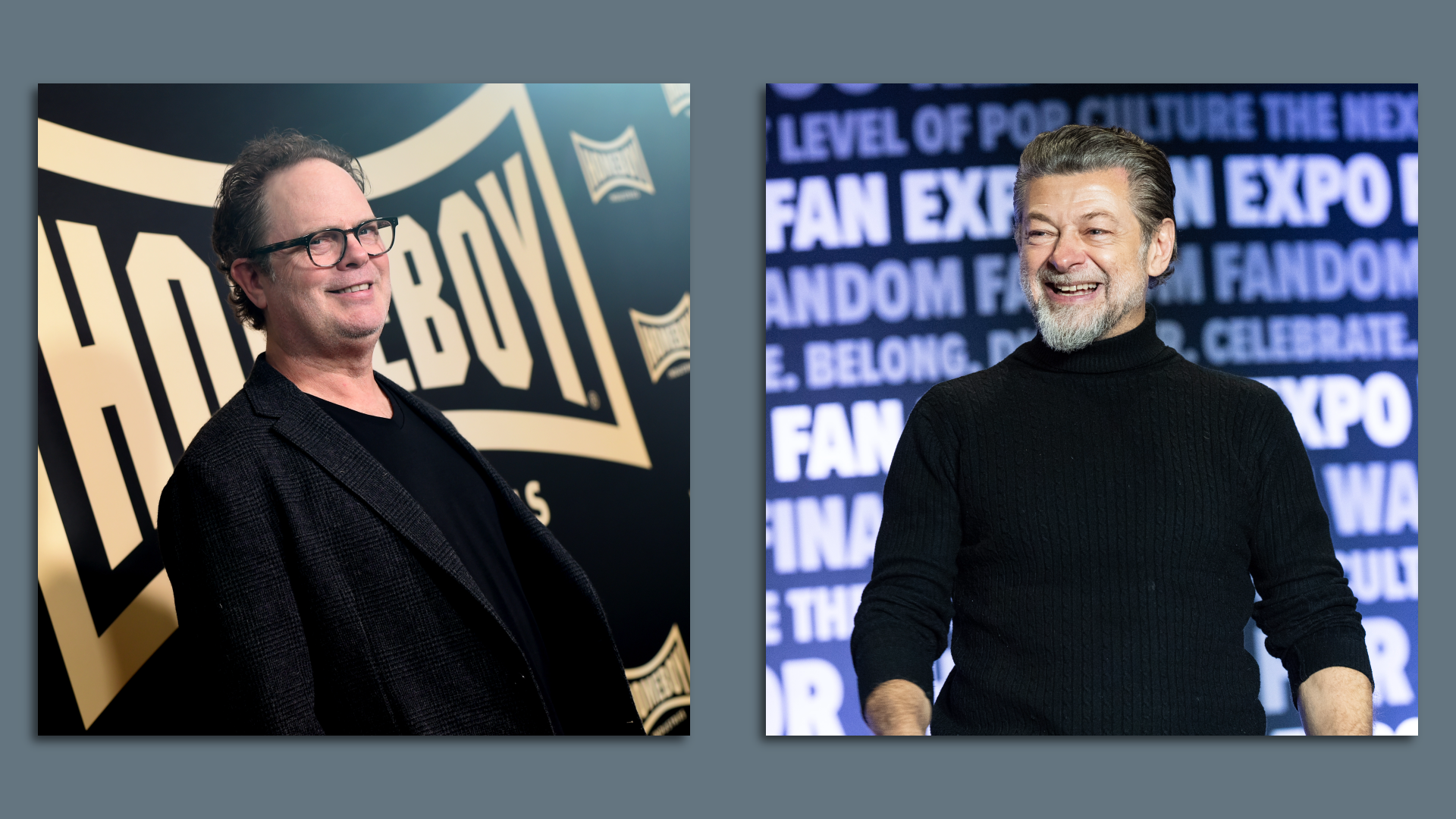 Rainn Wilson and Andy Serkis