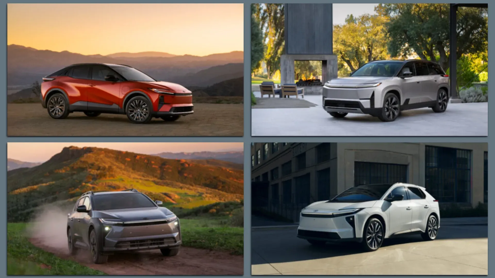 Photos of Toyota electric vehicles