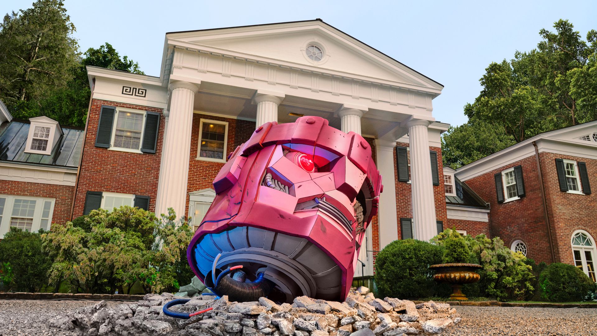 A recreation of the X-Men Mansion that will be available as an Airbnb Icon listing.