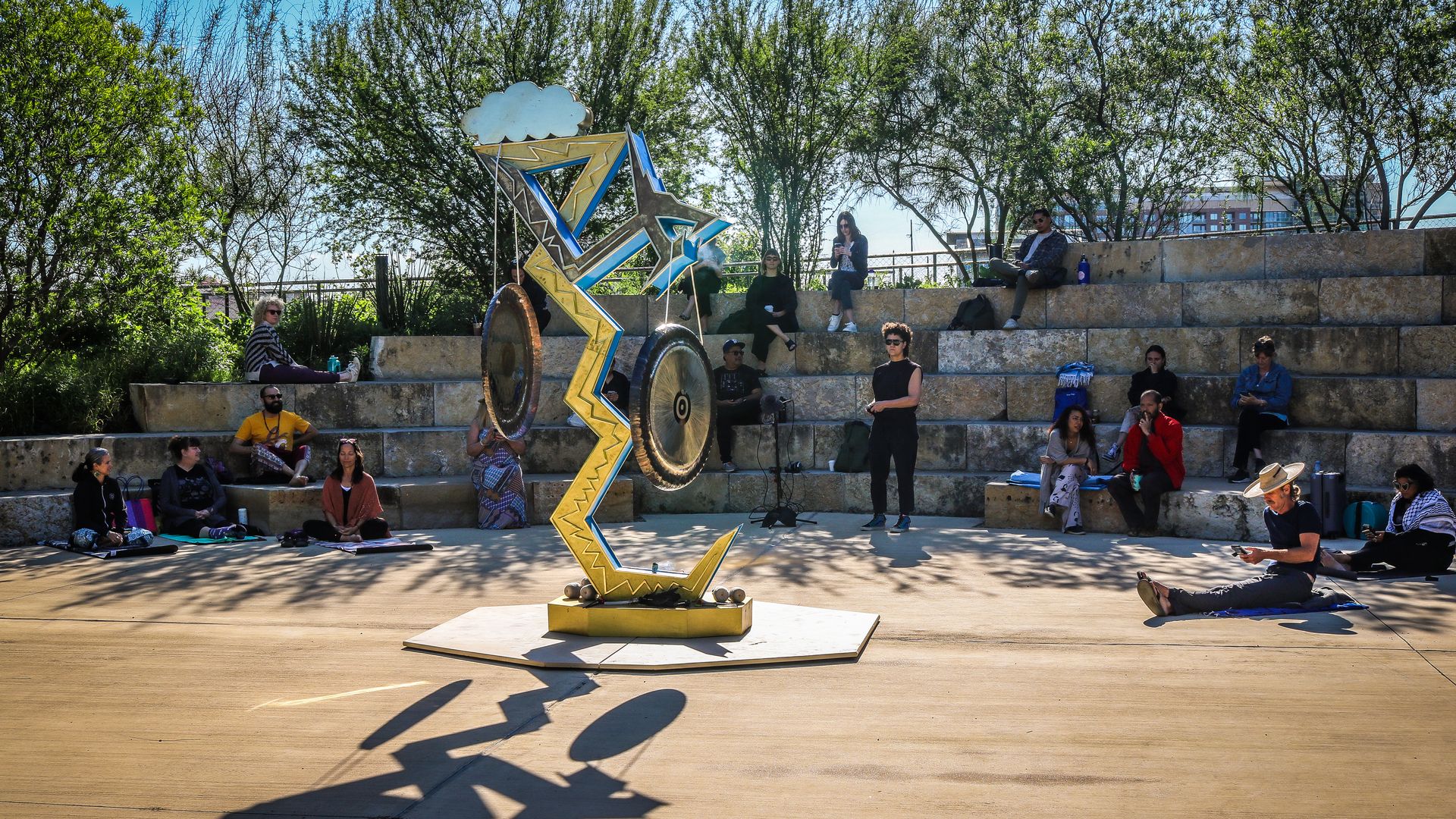 A sculpture at Waterloo Park