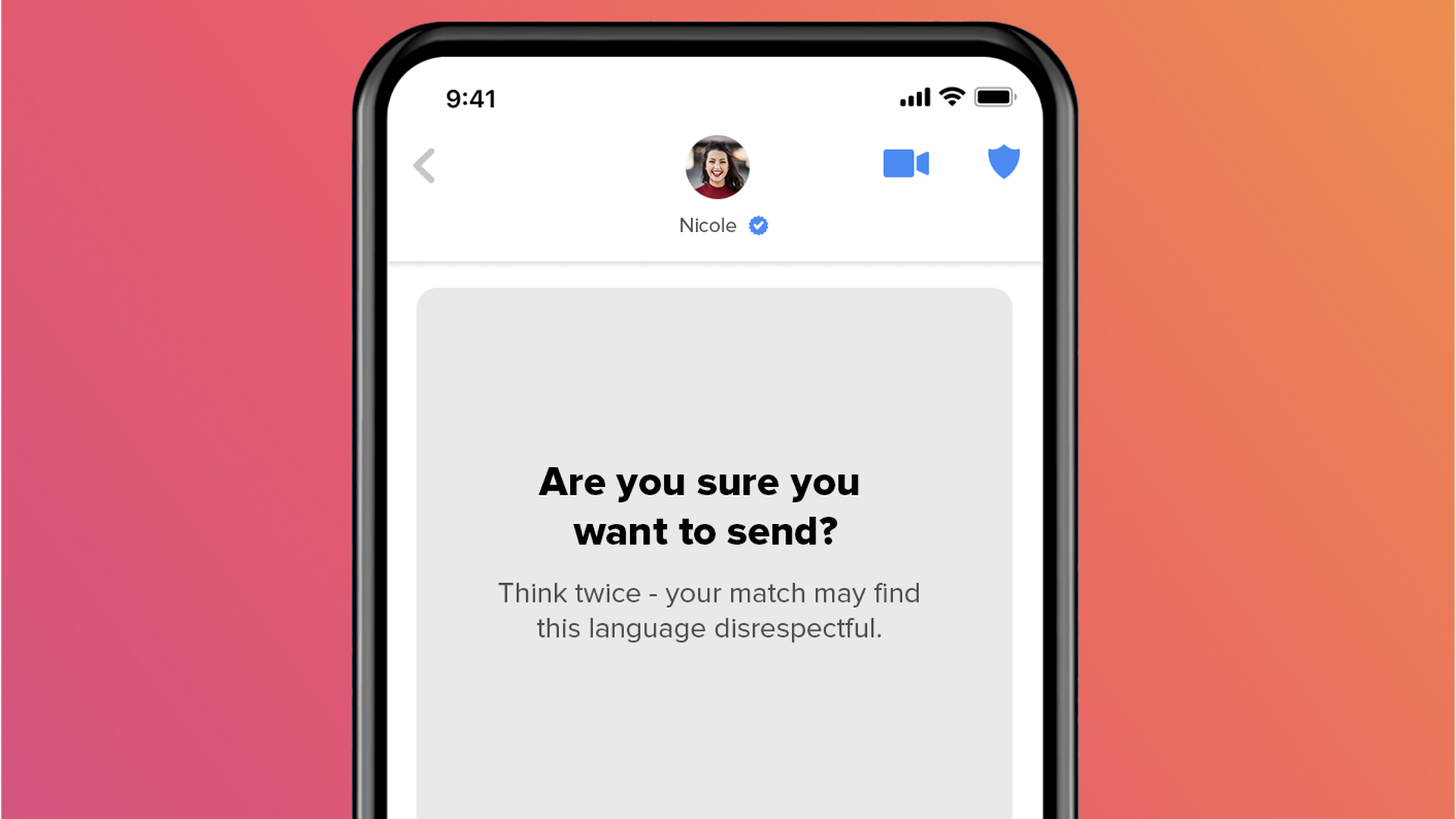 Download Tinder Tries To Curb Offensive Messages With Warning Prompt Axios