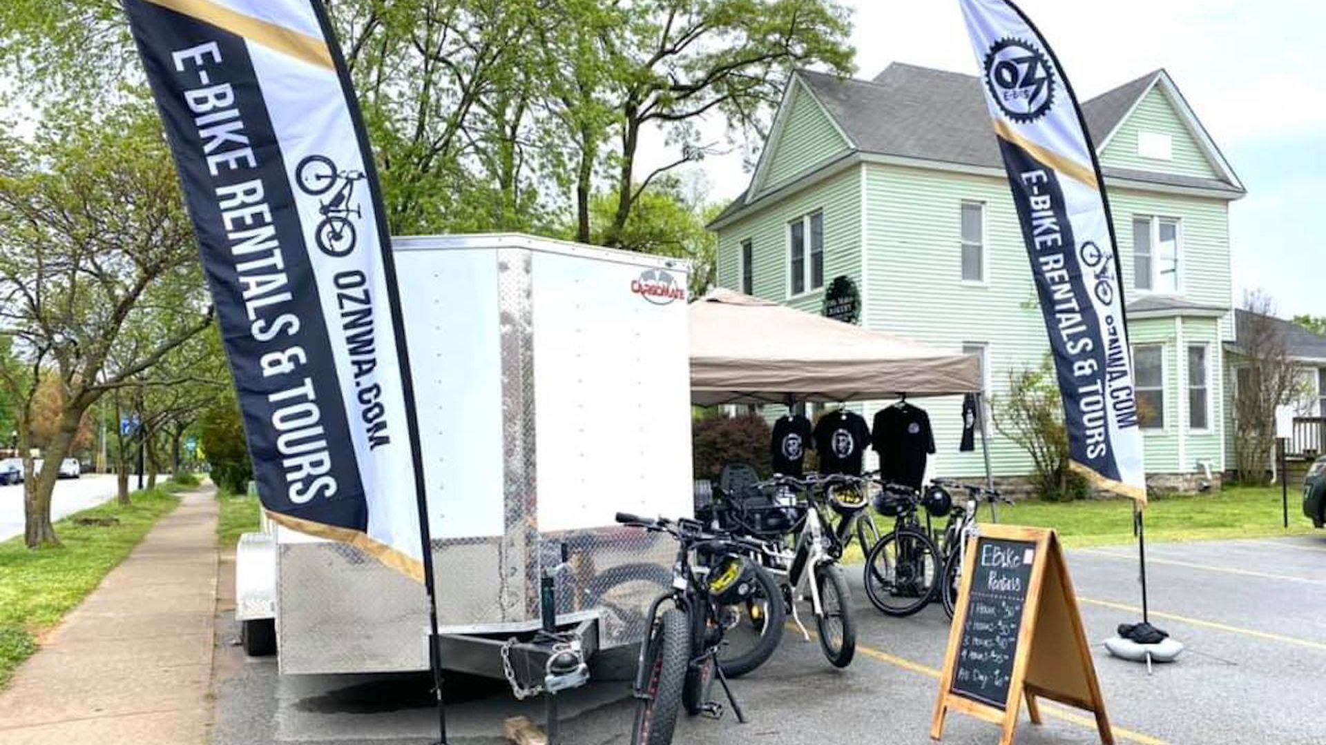 Oz E-Bikes' location on Main Street in Bentonville. Photo courtesy of Oz E-Bikes