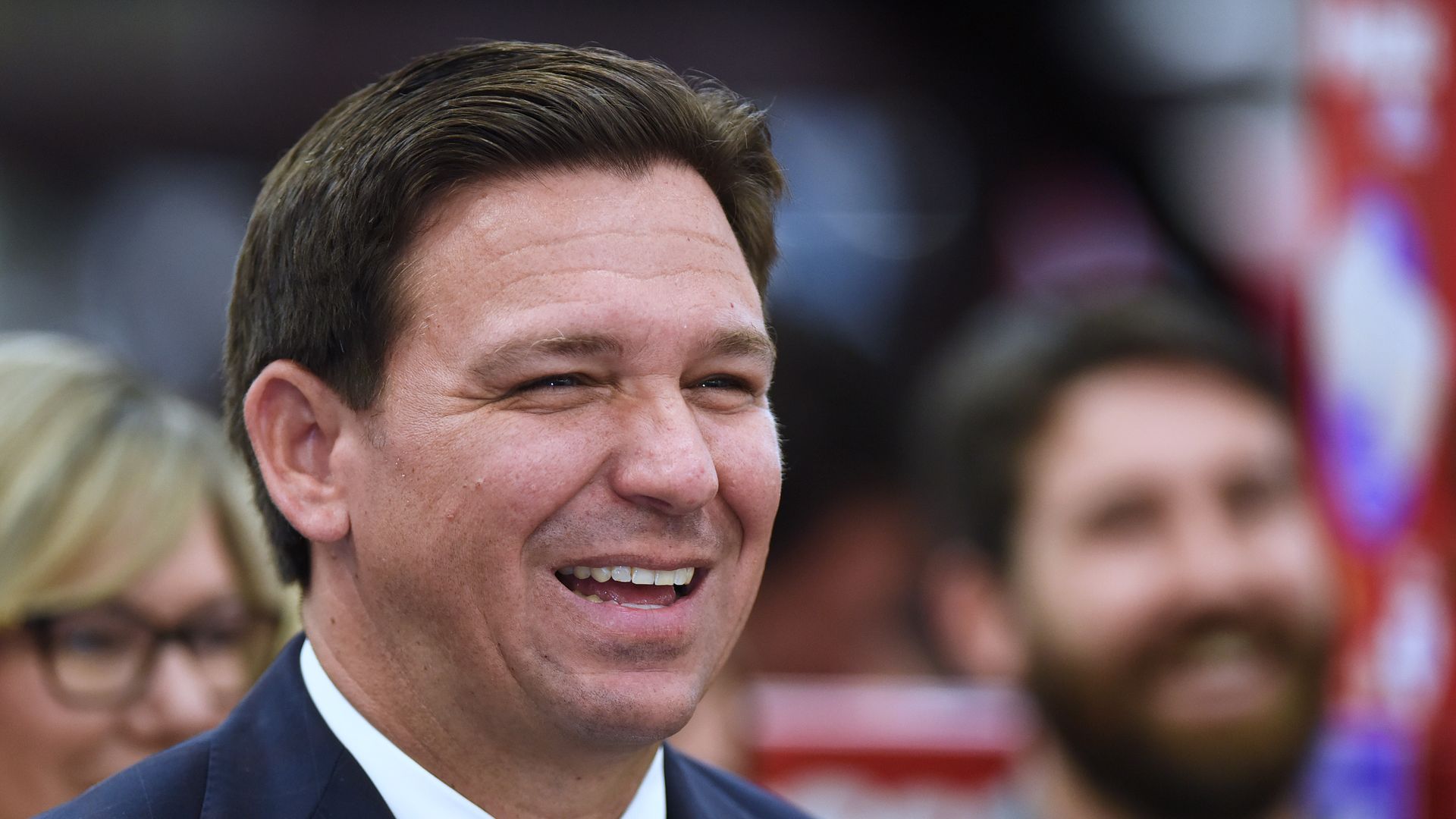 Florida Gov. Ron DeSantis during a recent speech.