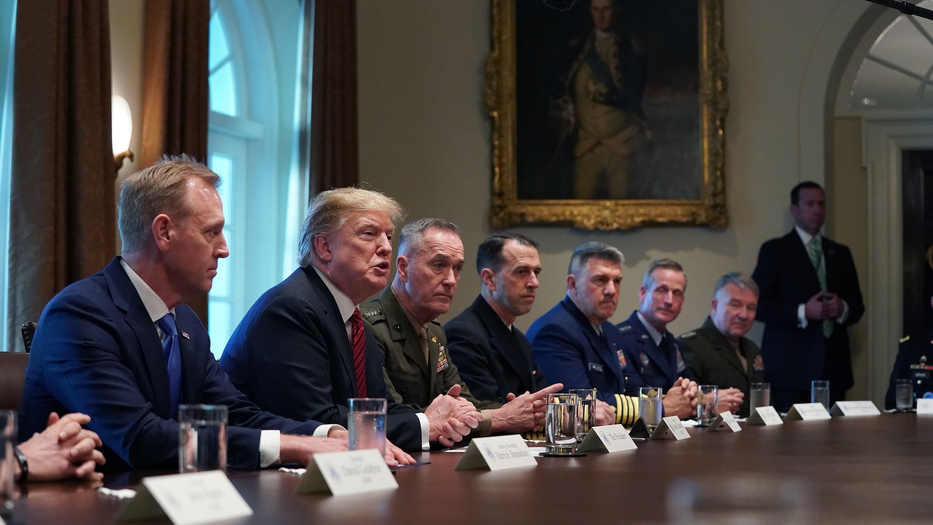 military meet presser with trump