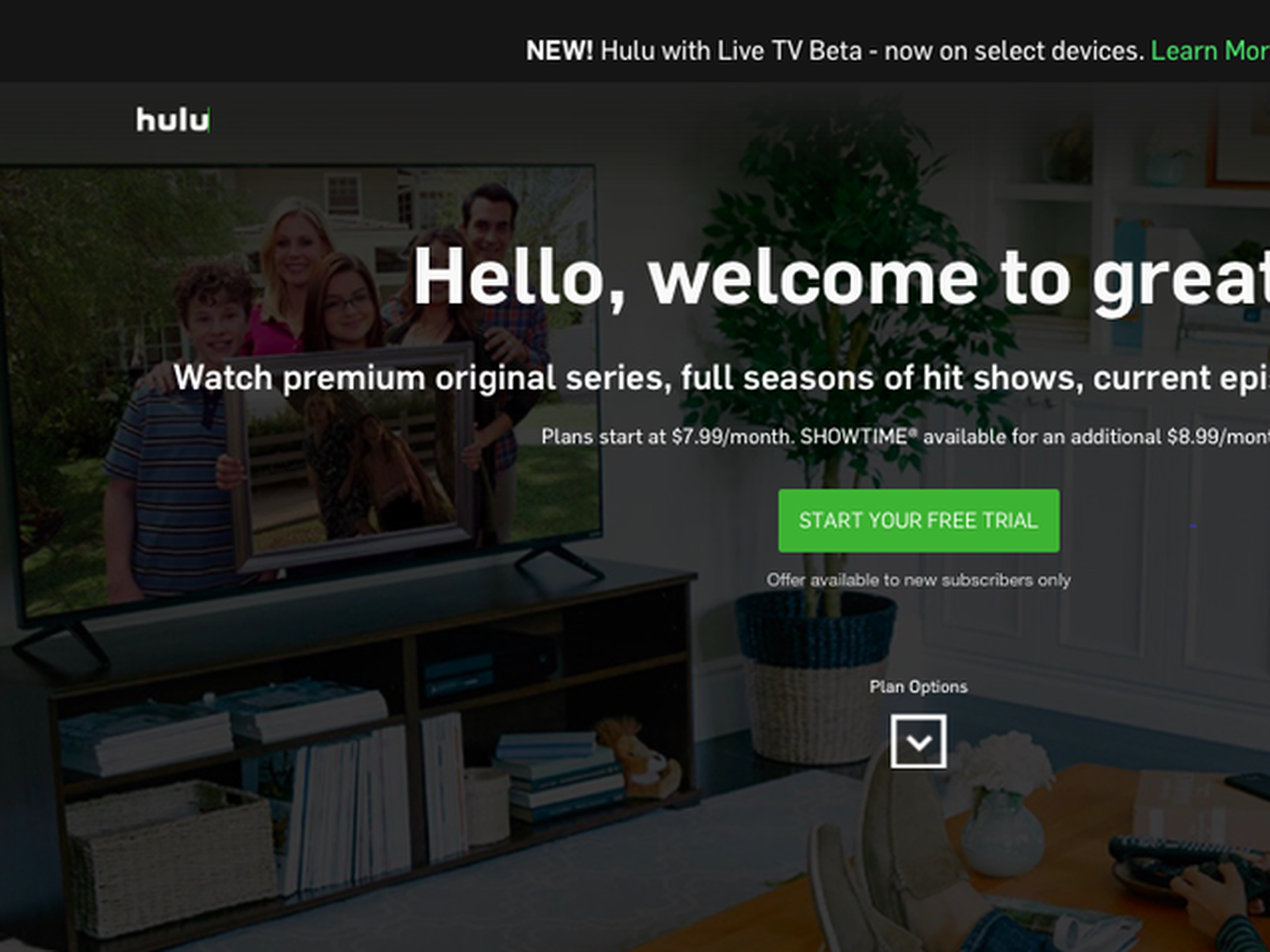 Hulu + Live TV is no longer offering free trial for new subscribers