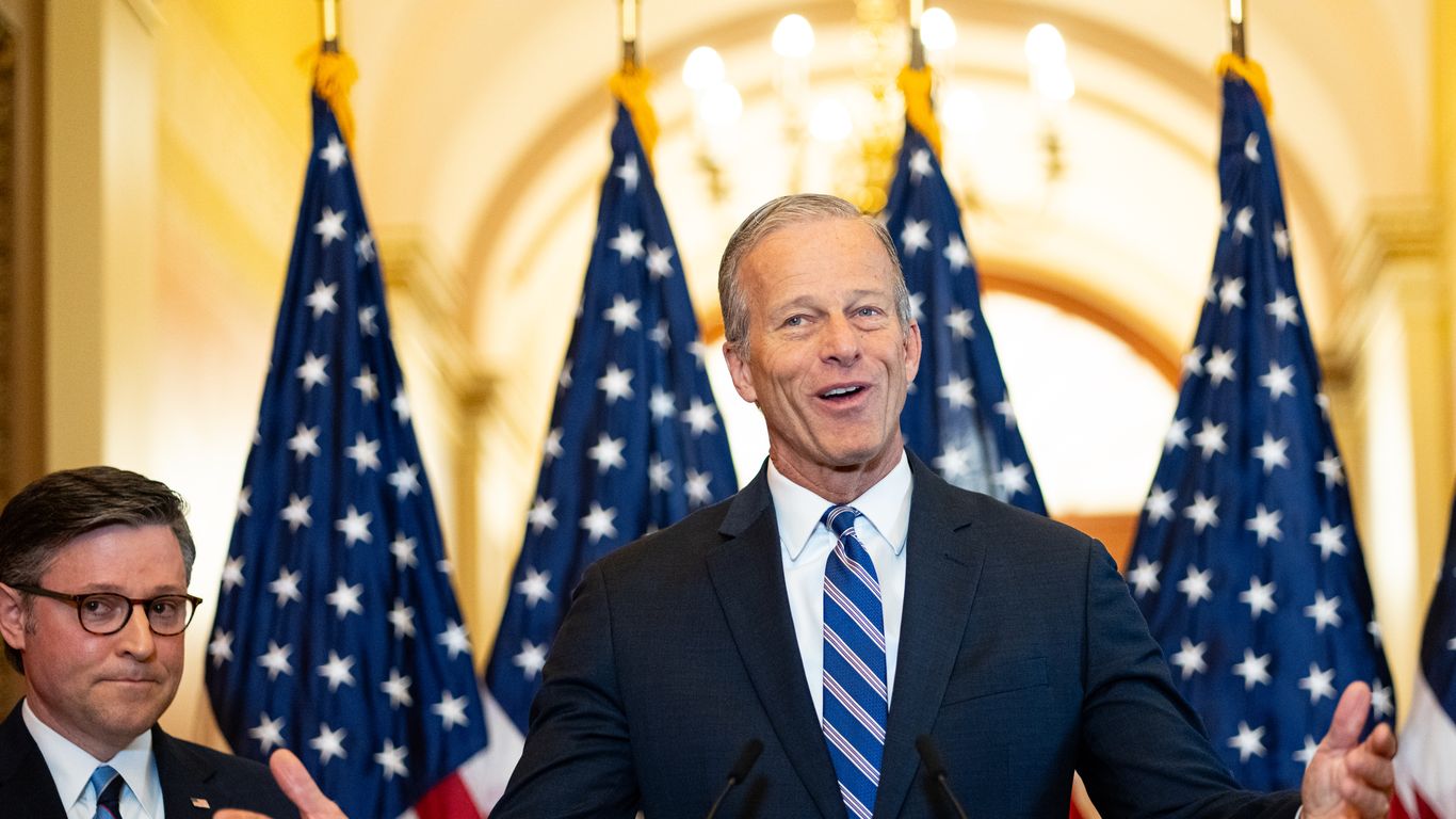 Now it's John Thune who faces pressure points on the Trump budget