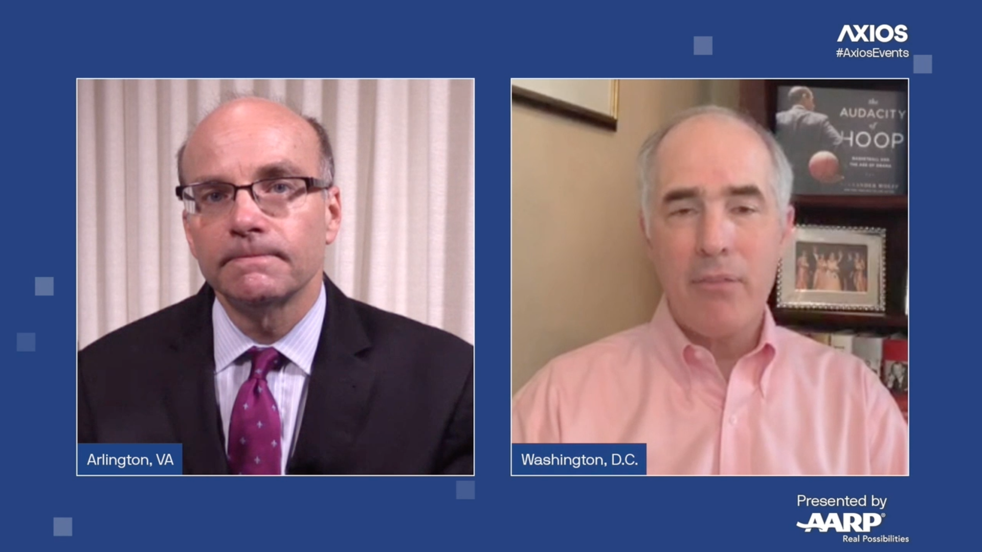 Axios' Mike Allen chatting with Sen. Robert Casey