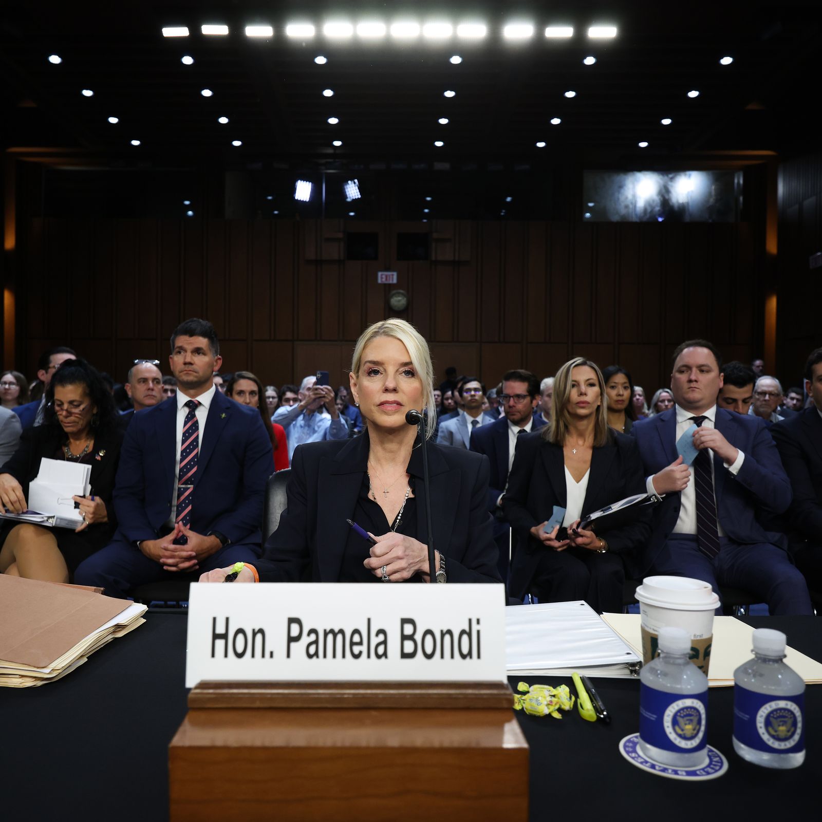 Attorney General Pam Bondi refuses to talk about Epstein and Comey  investigations during Senate hearing