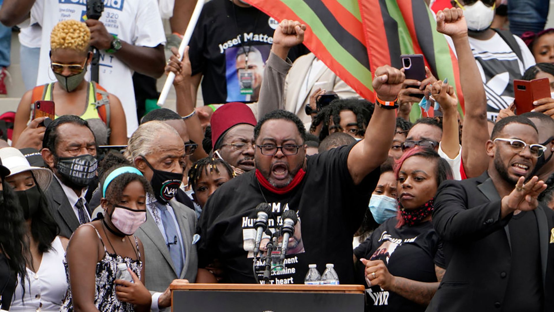 Jacob Blake speaks at the March on Washington, August 28, 2020