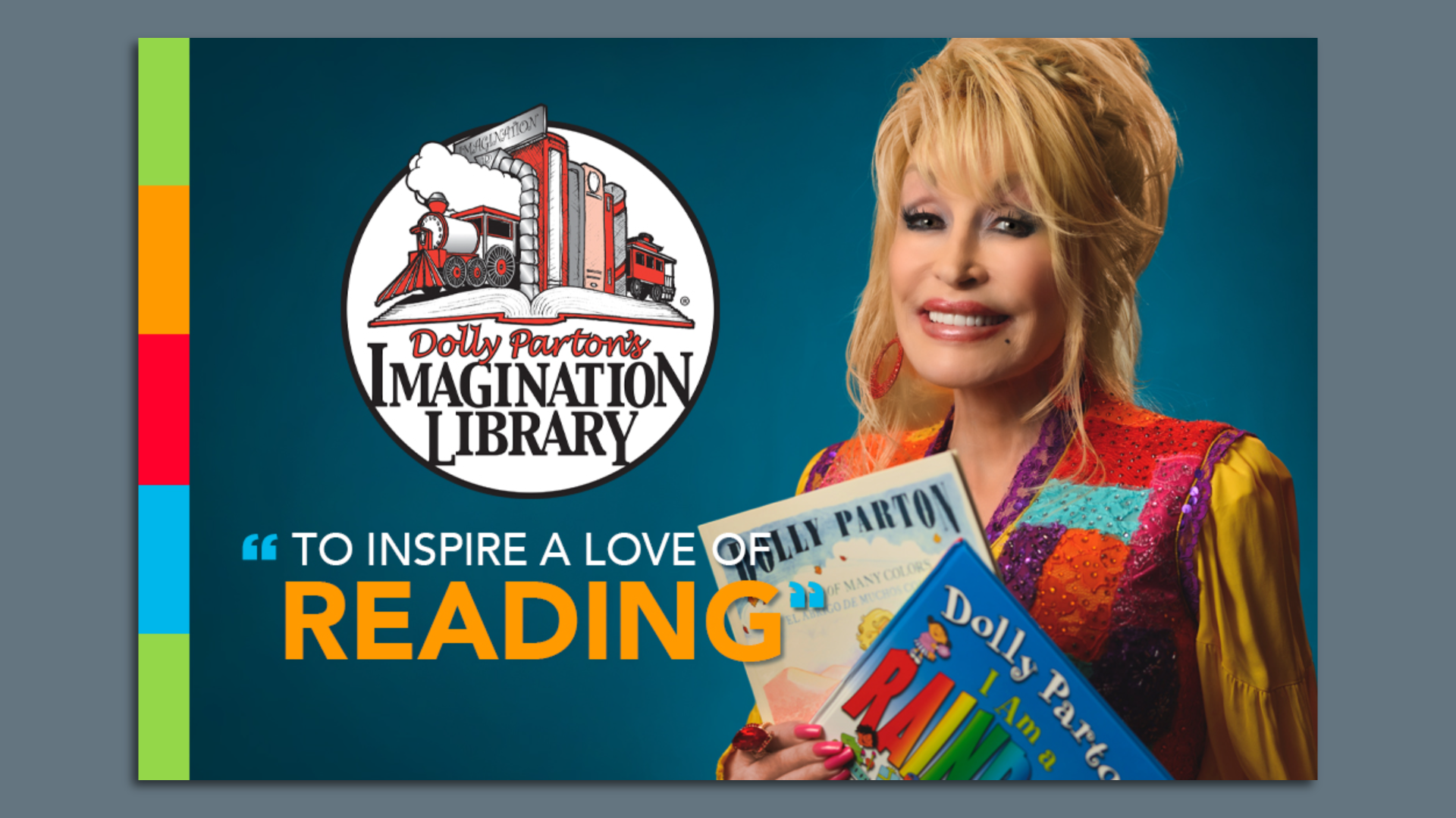 A library card with Dolly Parton's picture