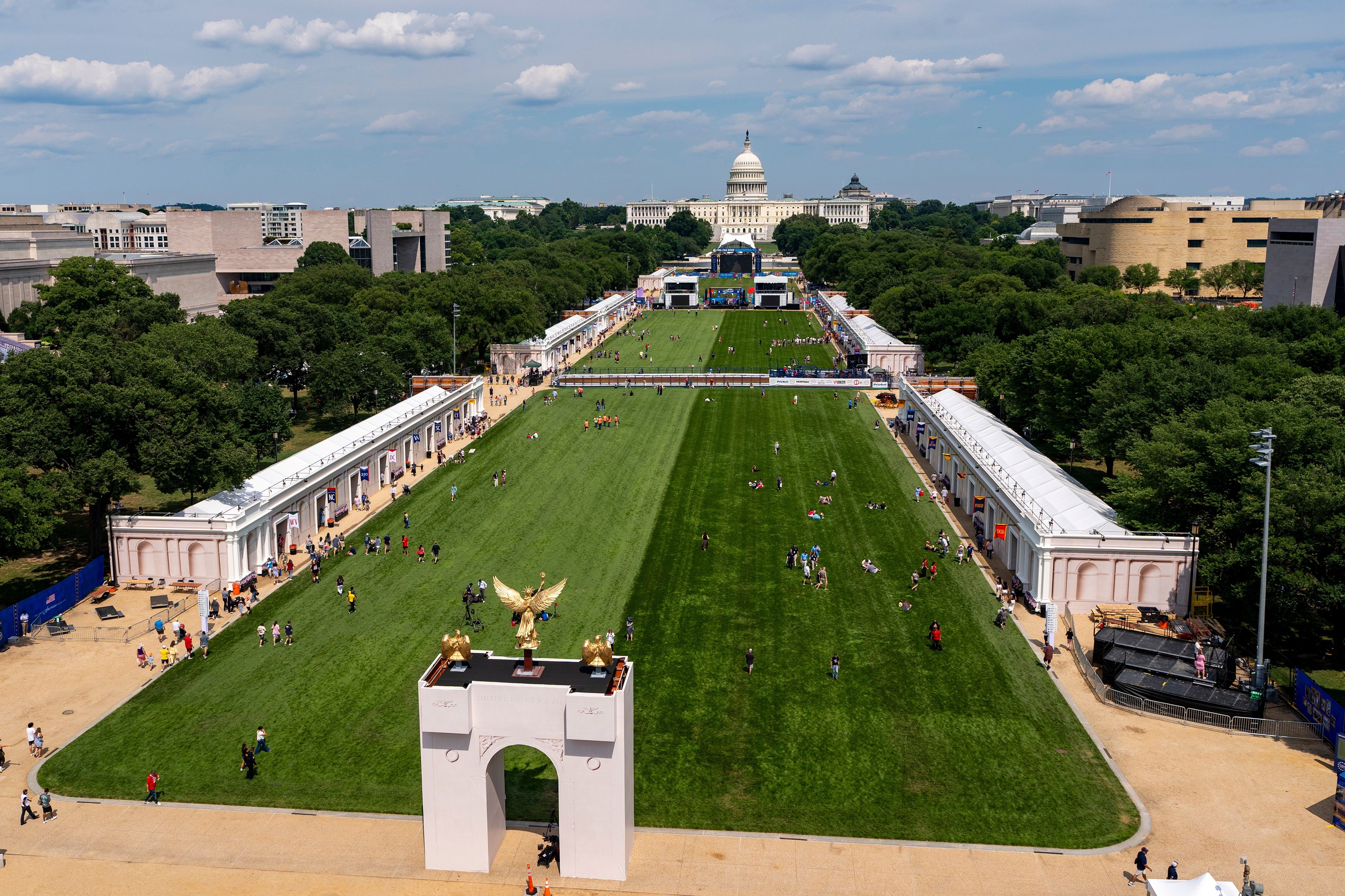 Bird's eye view of National Mall