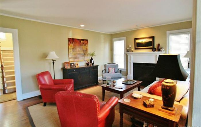 Hillside before living room