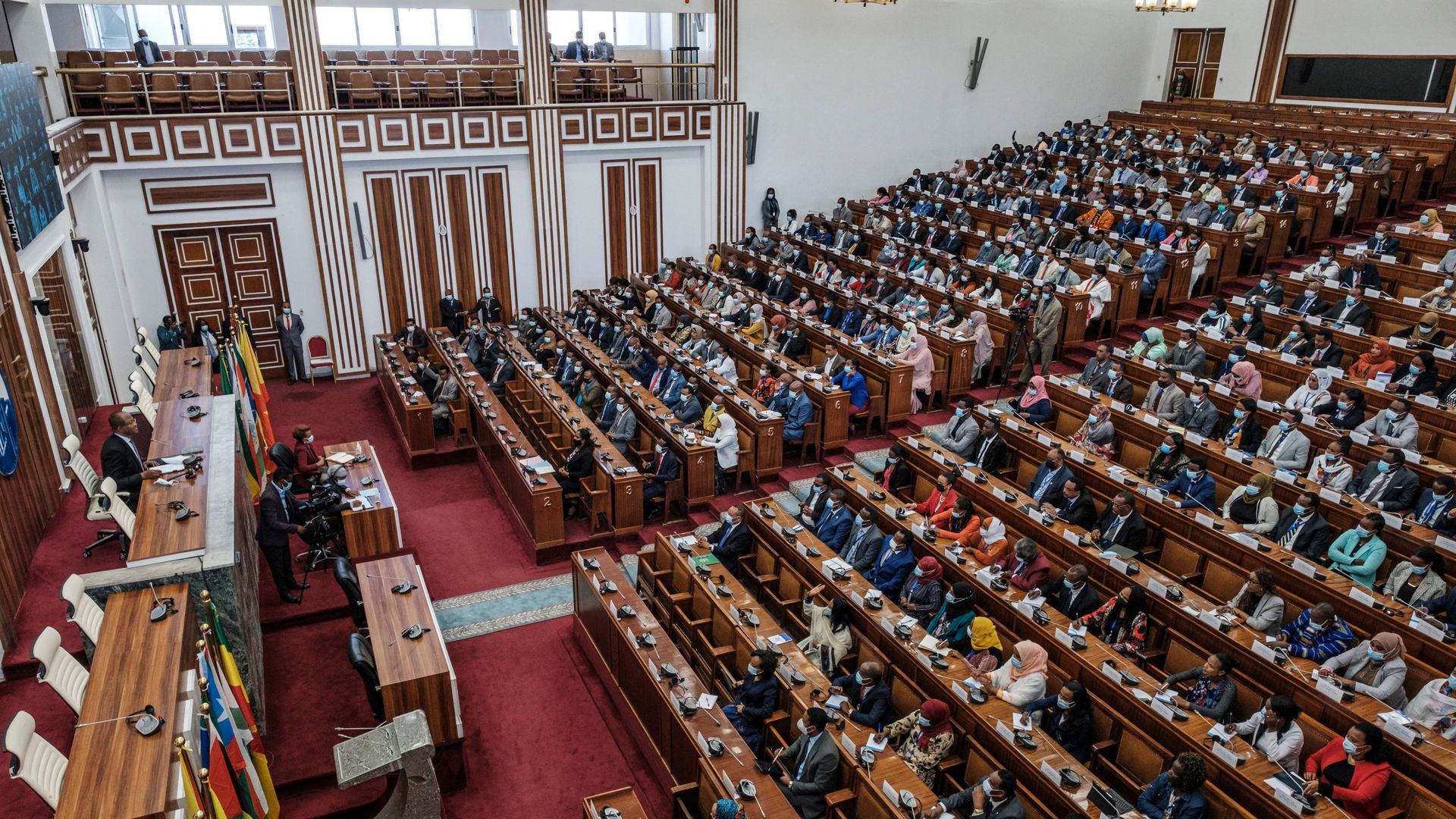 Ethiopia's House of Peoples' Representatives approves state of emergency, in Addis Ababa on Nov. 4. Photo: Eduardo Soteras/AFP via Getty Images