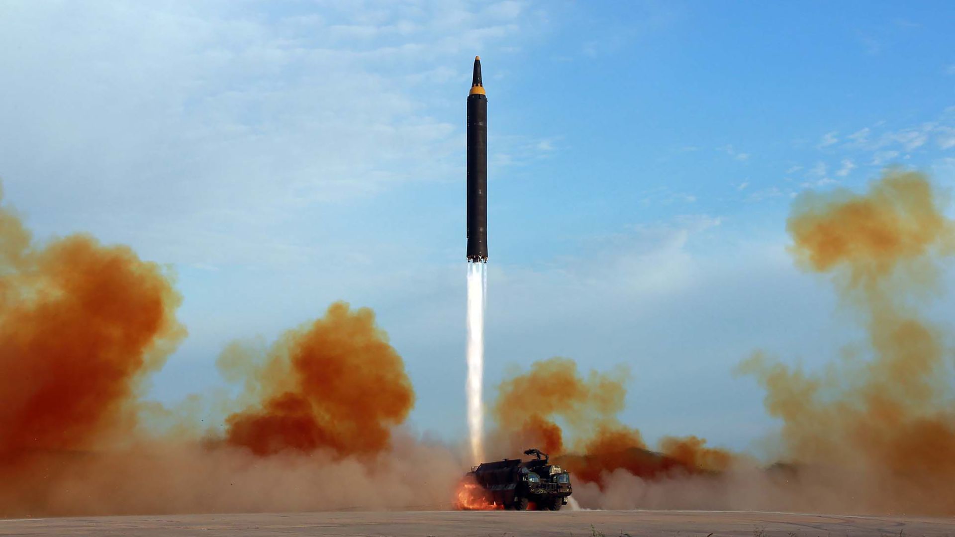 North Korea launches missile