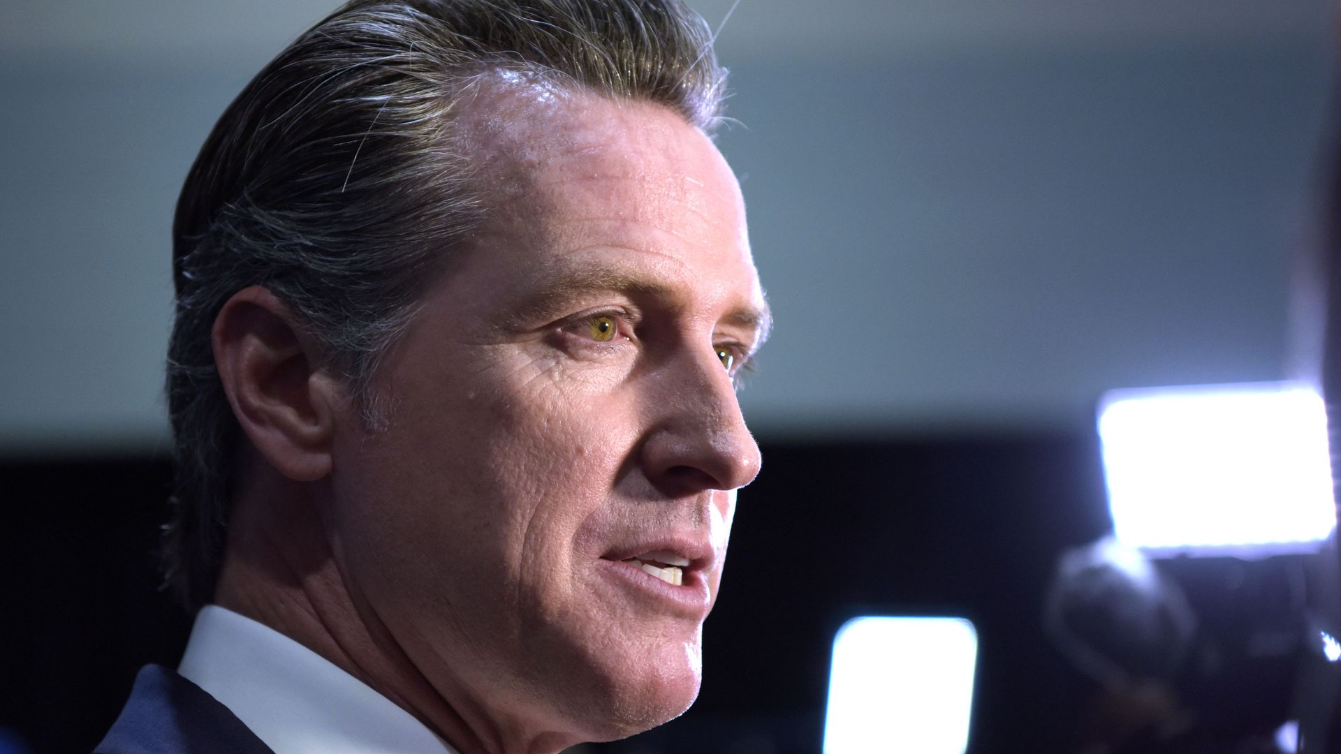 Gavin newsom close up