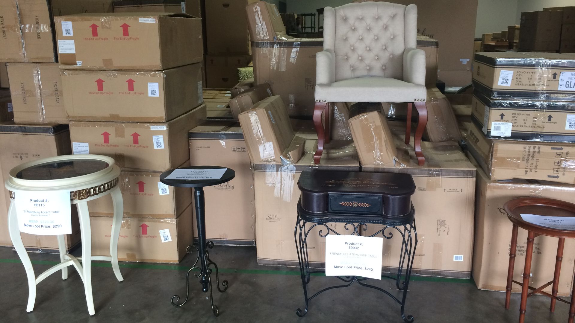 Move Loot warehouse sale
