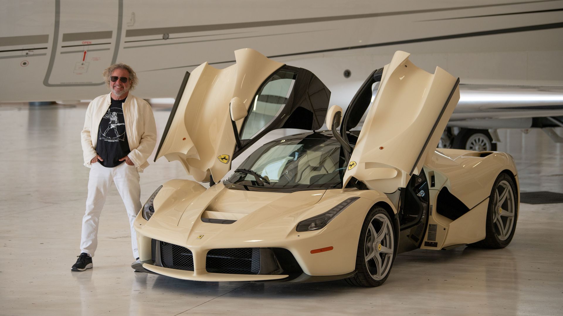 Sammy Hagar with a LaFerrari.