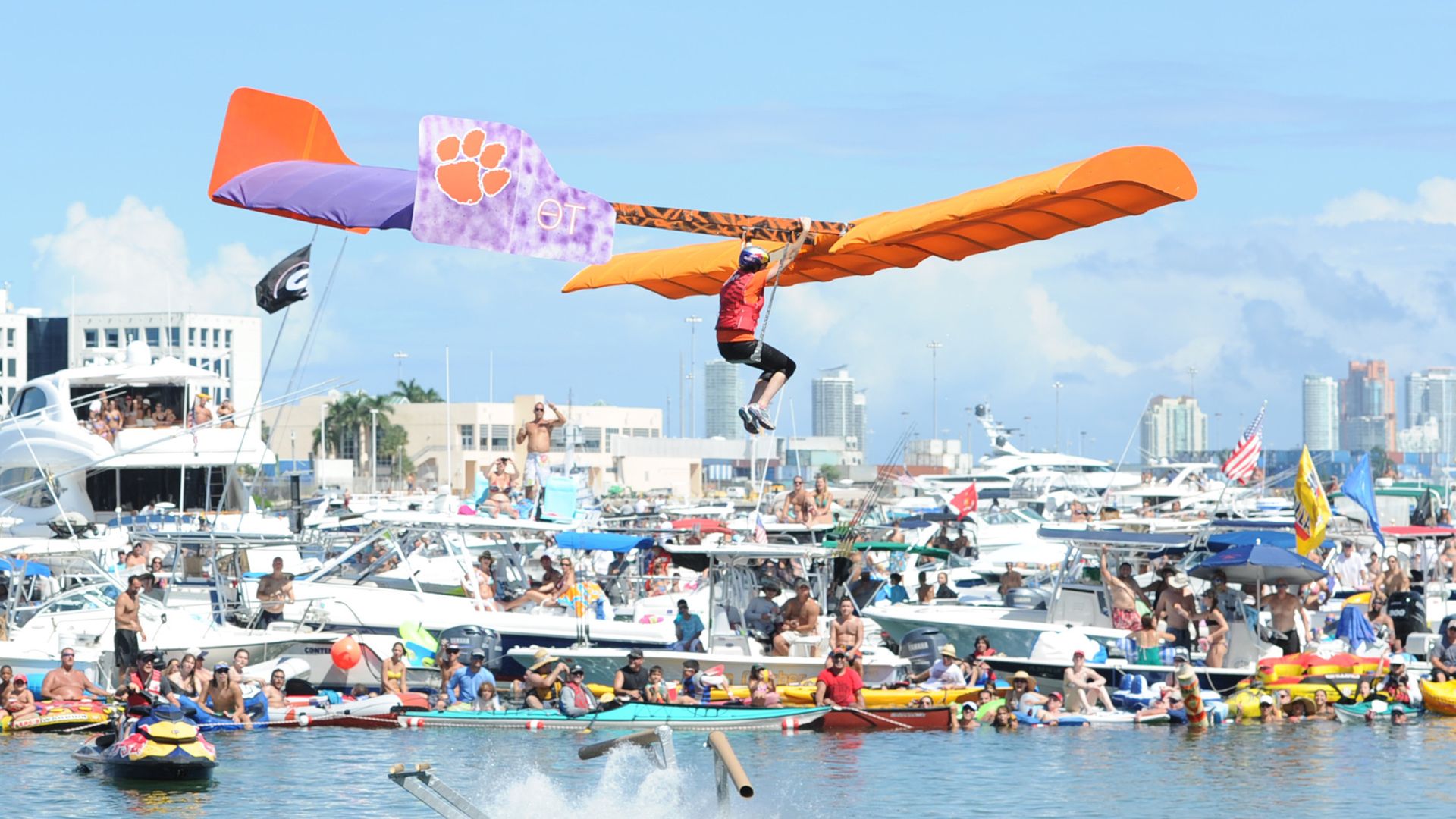 September 21 2013: During the RedBull Flugtag competition in Miami, Florida (Photo by Juan Salas/Icon SMI/Corbis/Icon Sportswire via Getty Images)