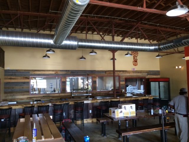 red clay ciderworks taproom inside