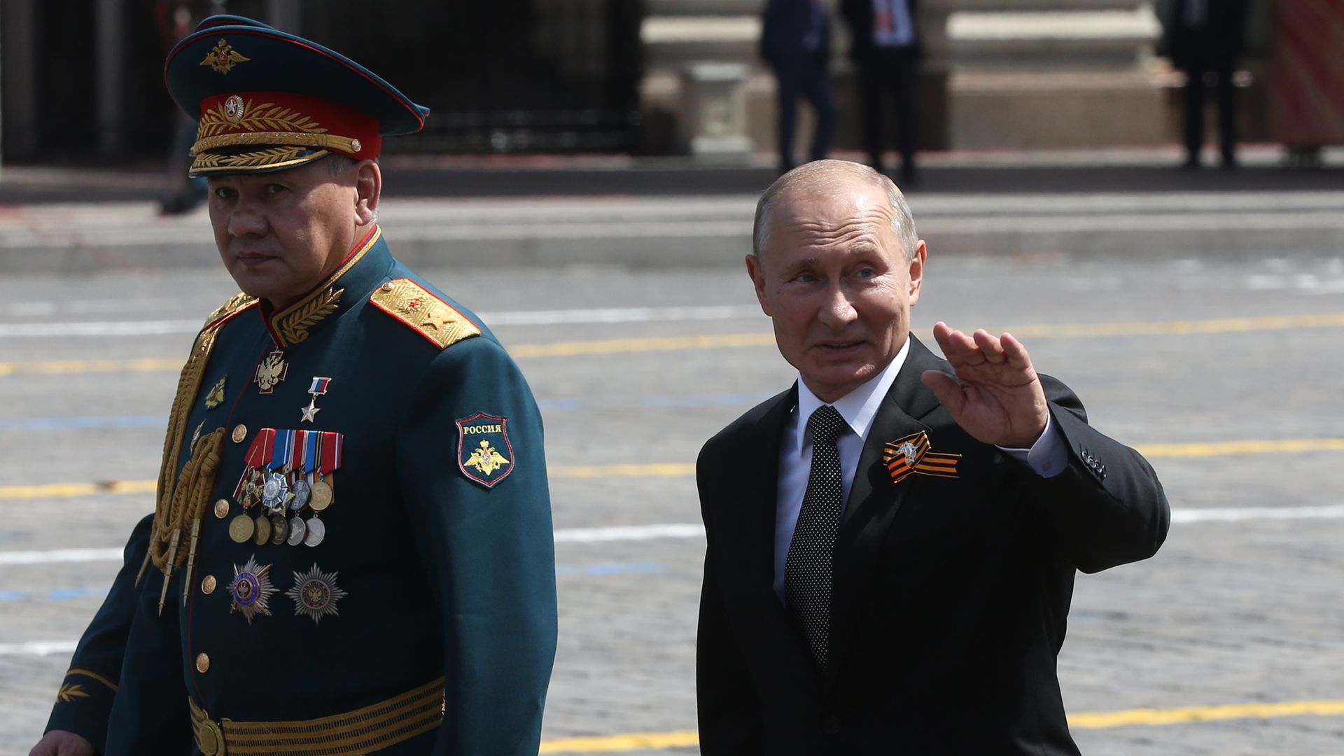 Putin with Russian defense minister