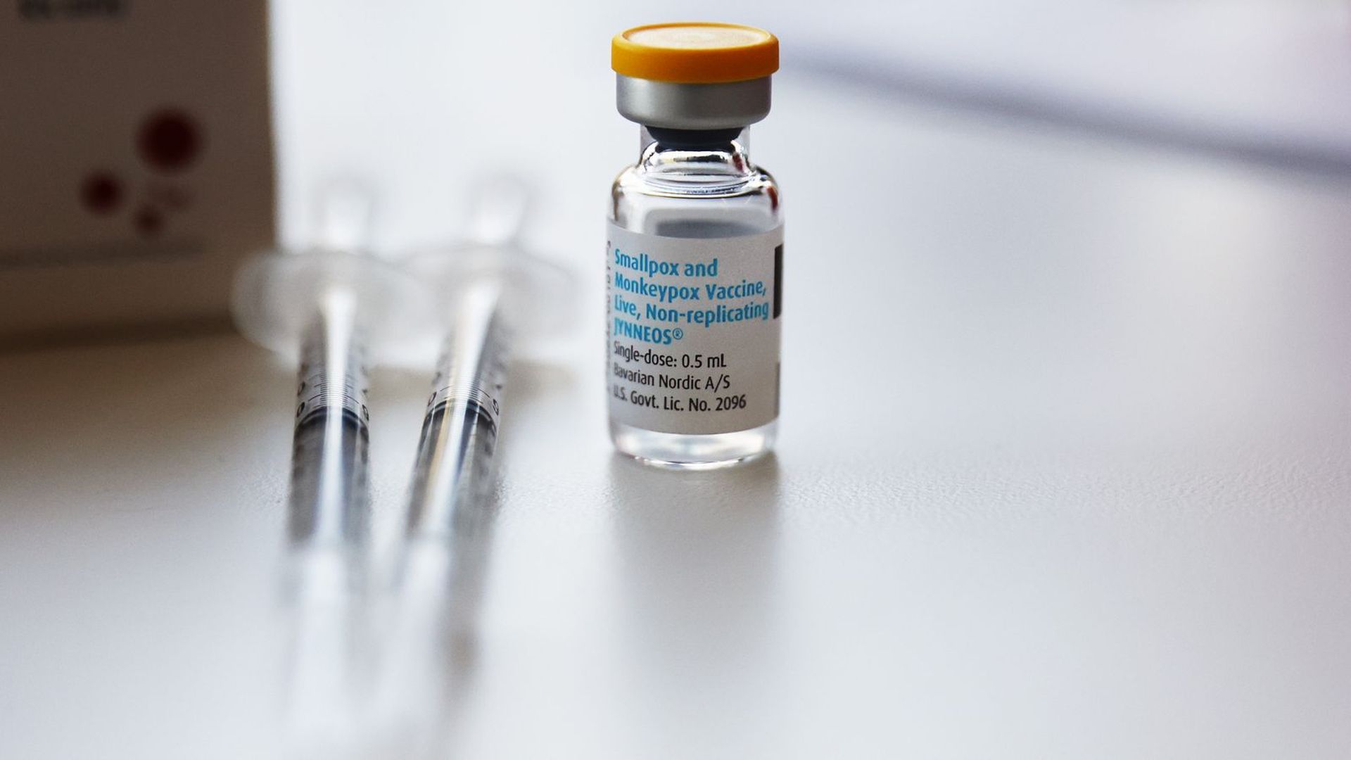 A vial of Jynneos vaccine. Photo: Mario Tama/Getty Images