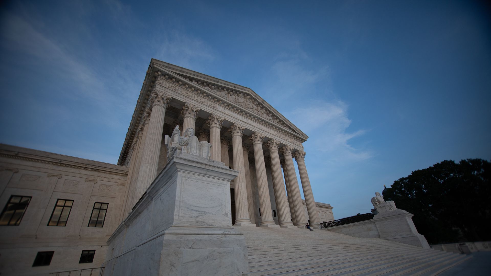 Marble steps leading up to the Supreme Court of the United States
