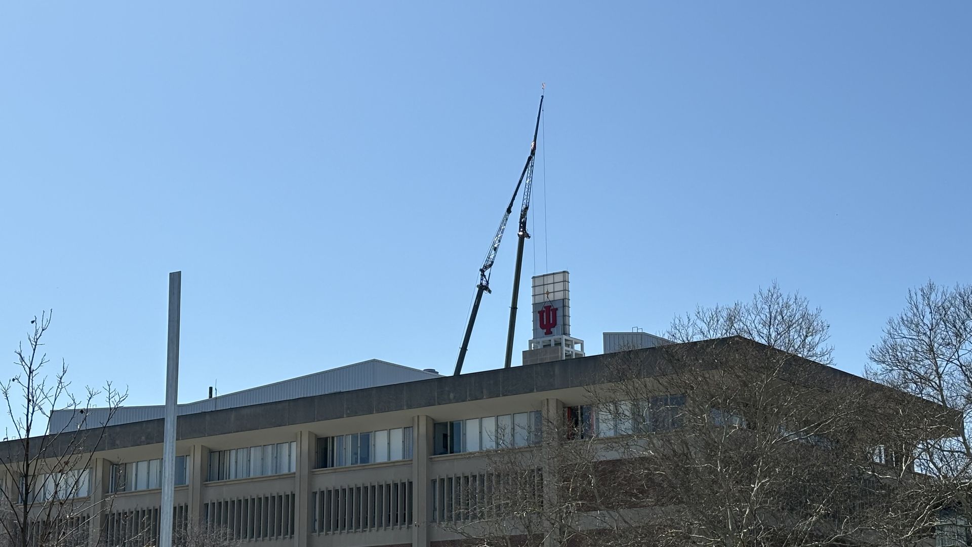A photo of the top of the building