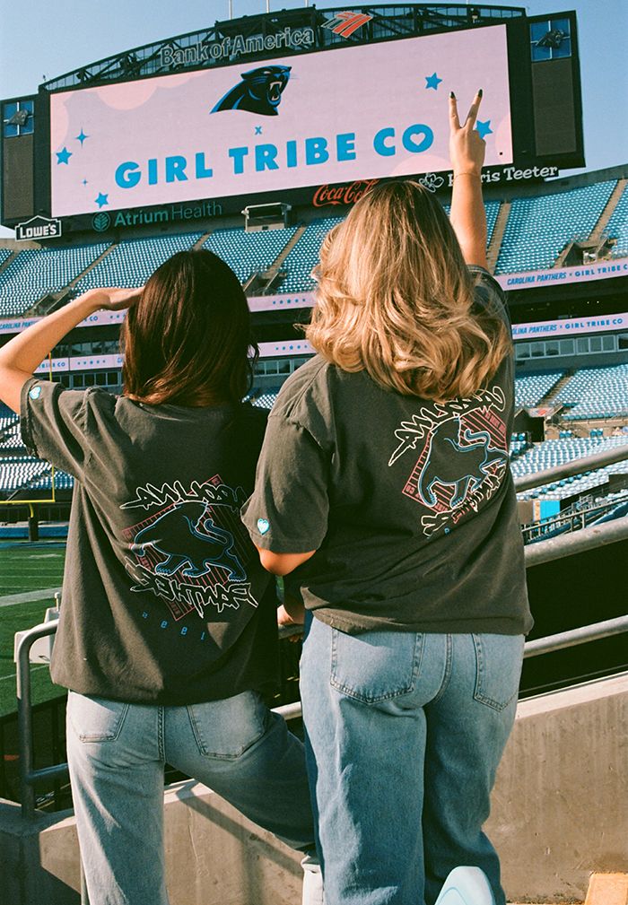 Girl Tribe's Carolina Panthers collection at Bank of America Stadium.