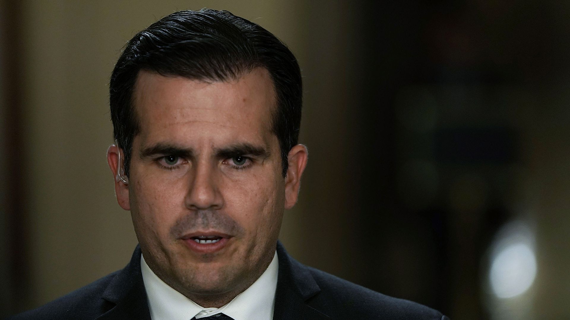 Puerto Rican Gov. Ricardo Rossello after a House vote at the Capitol December 21, 2017 in Washington, DC. 