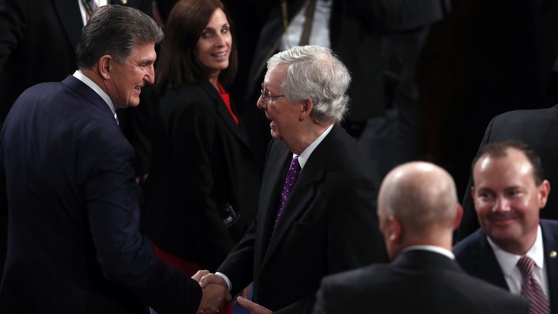 McConnell and Manchin shaking hands