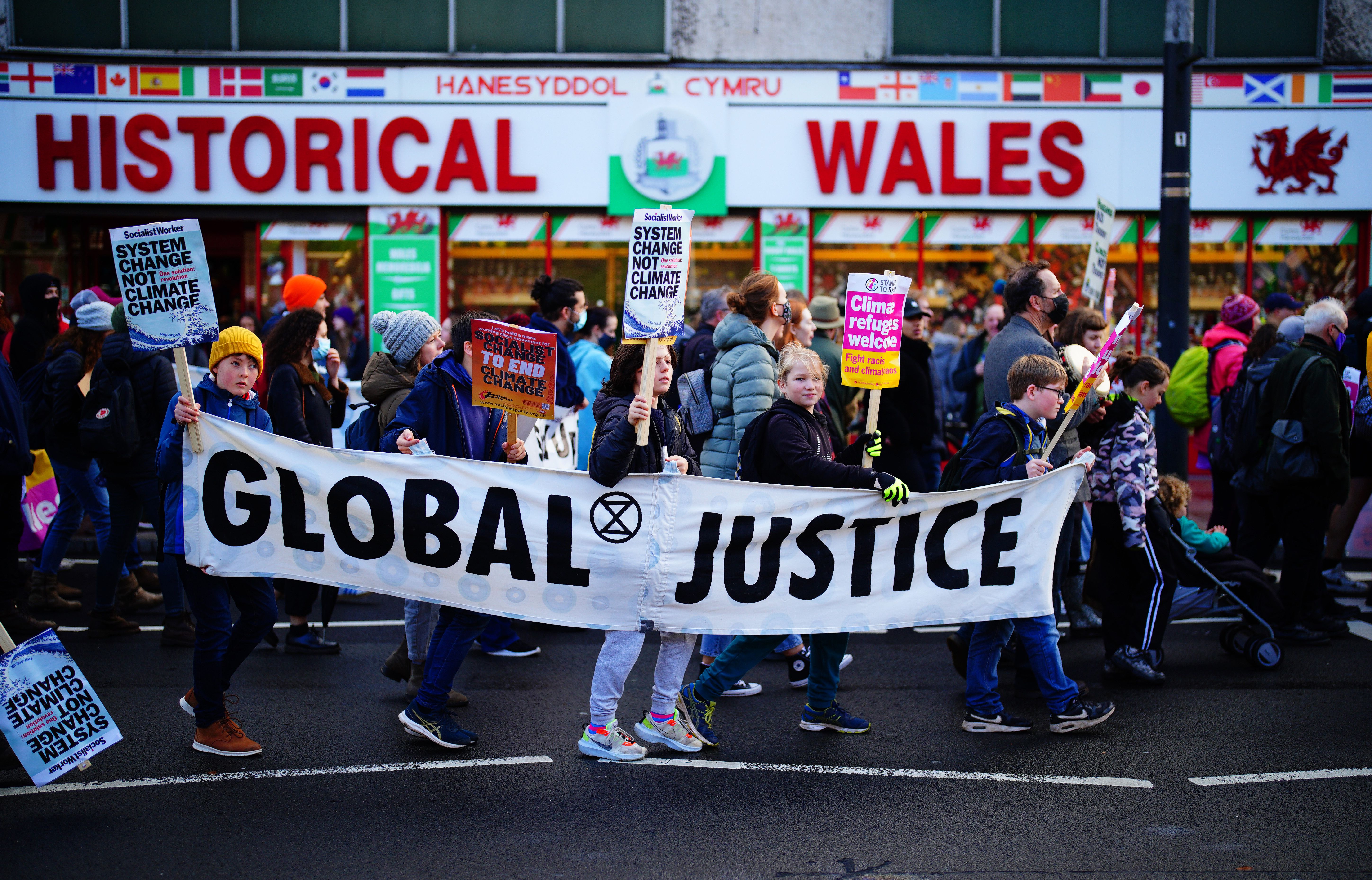 Climate march in Glasgow
