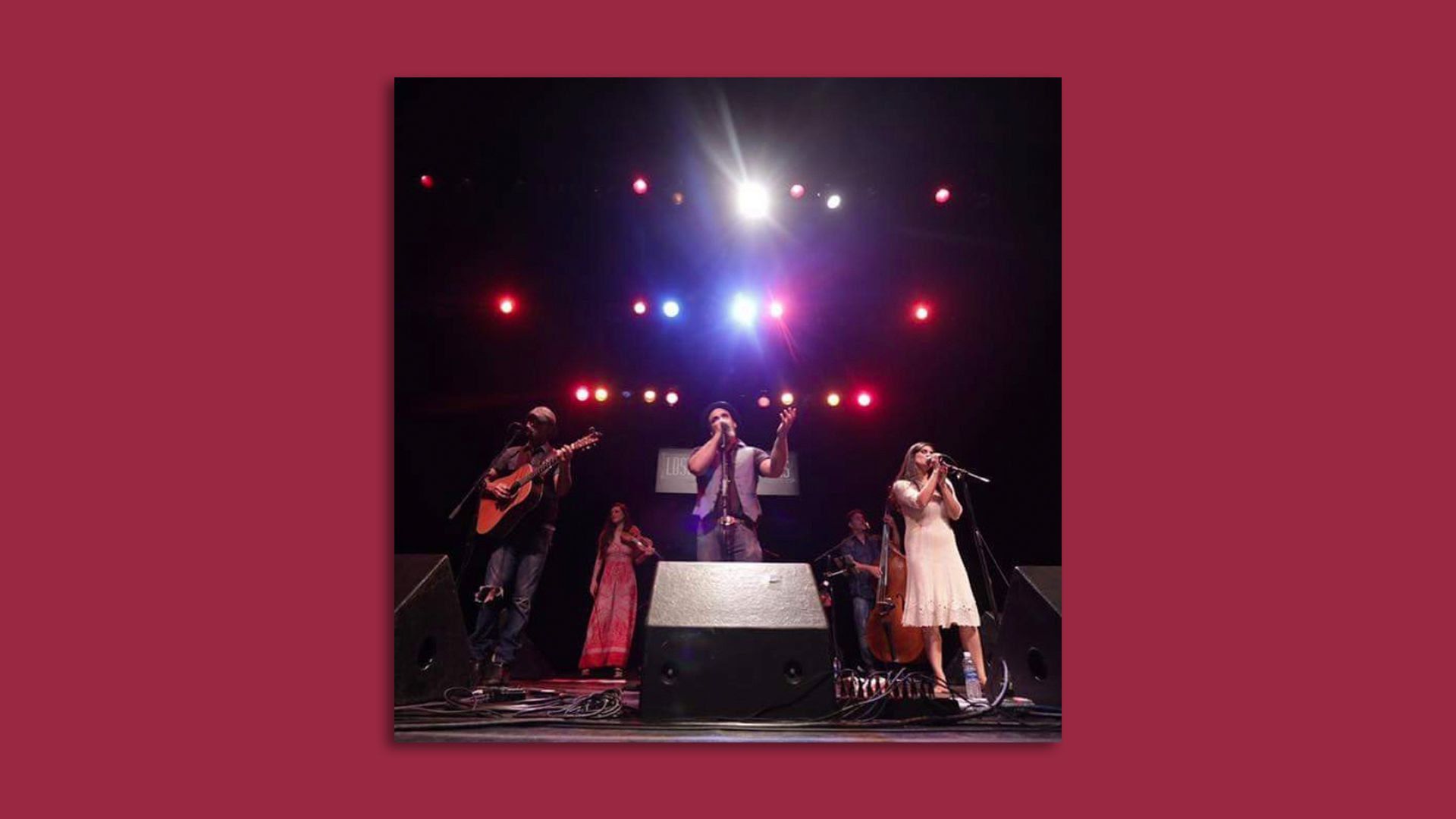 The Carmonas performing on stage.