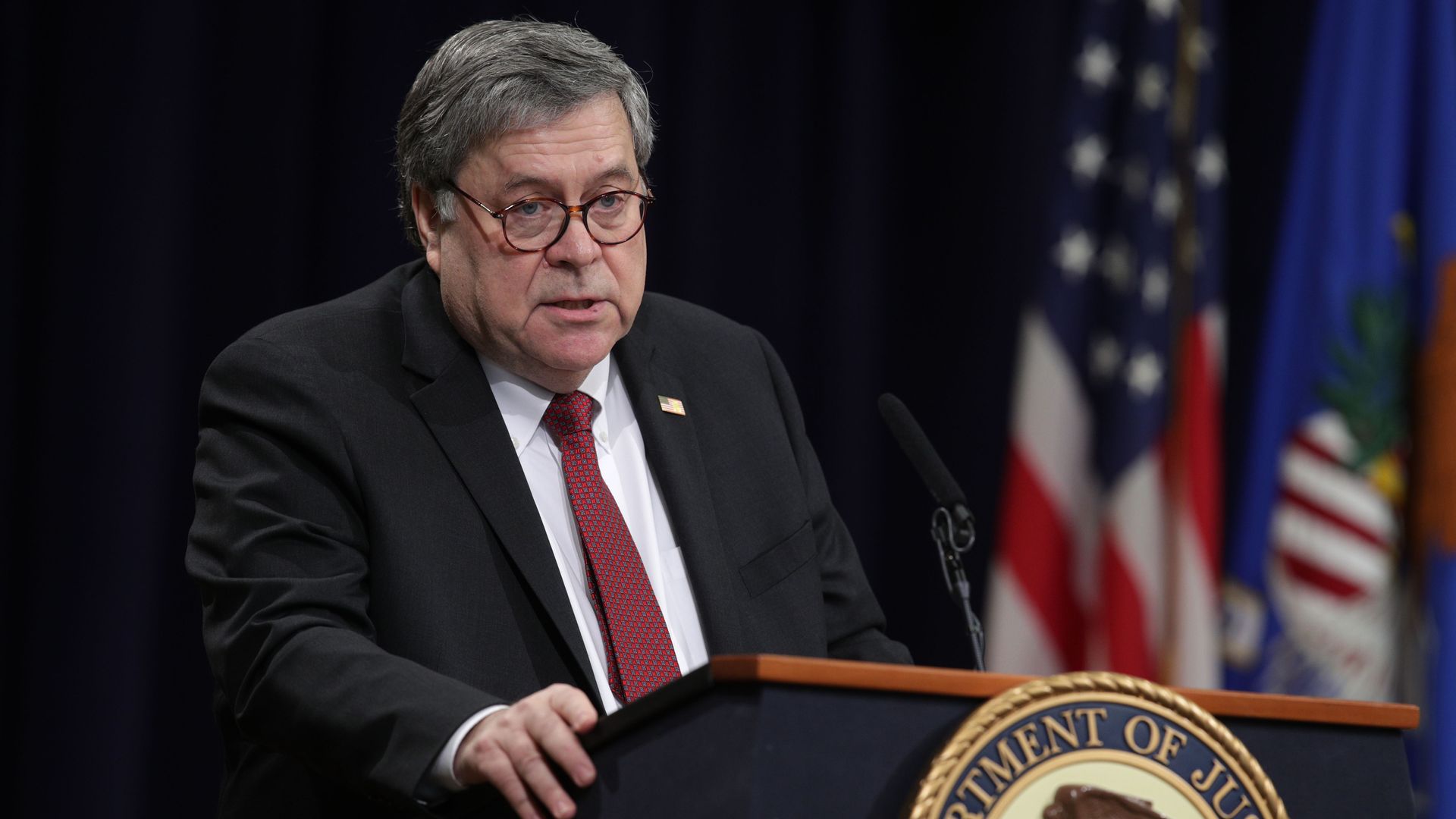 Attorney General William Barr. 