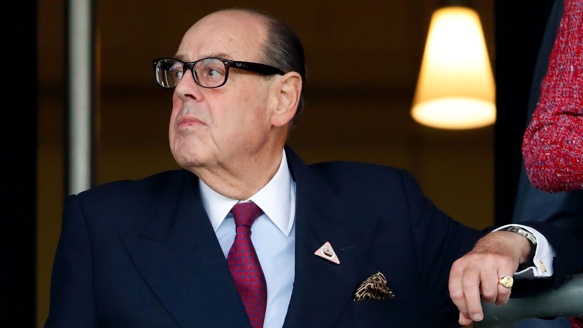 Sir Nicholas Soames attends the QIPCO King George Weekend at Ascot Racecourse on July 27