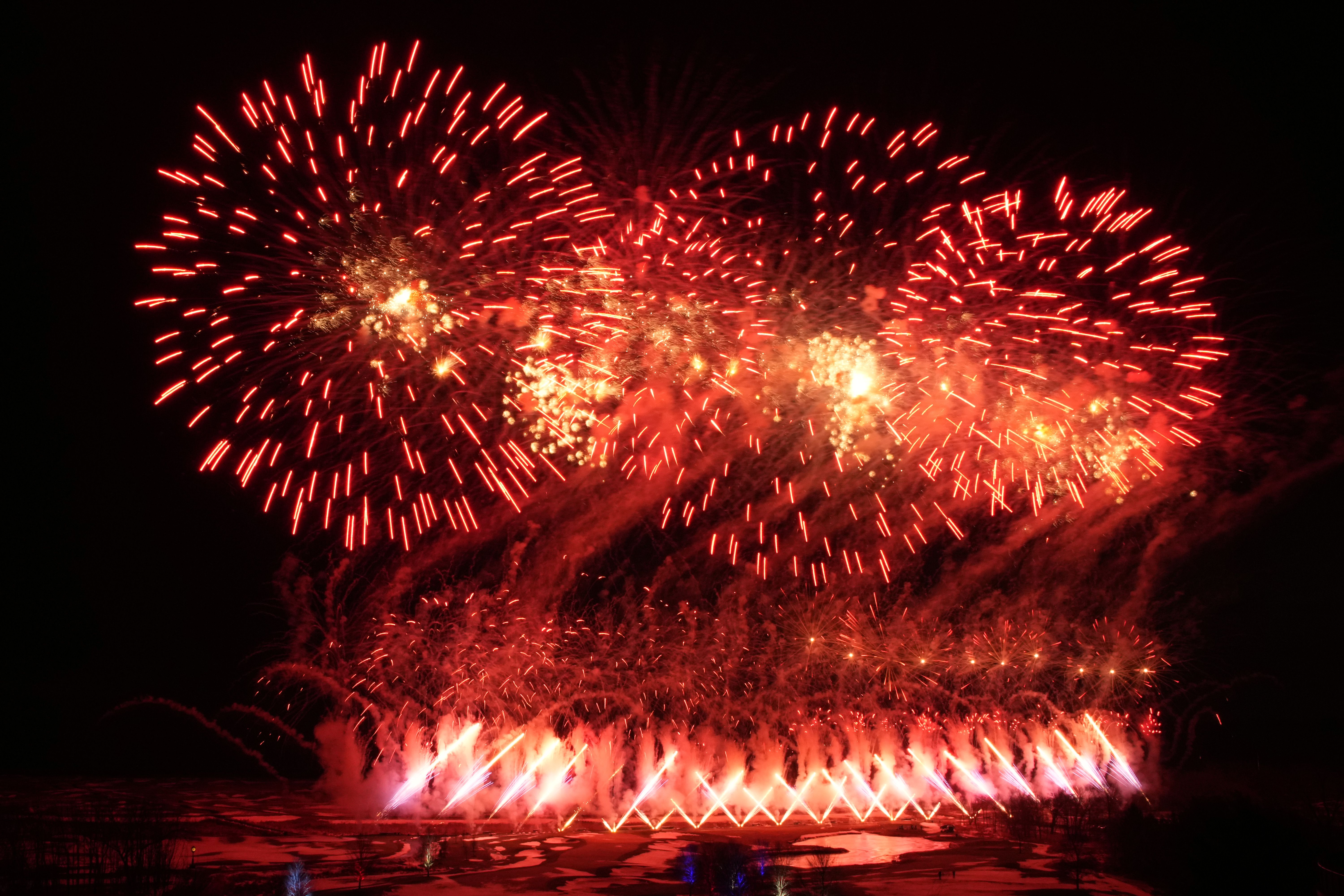 A photo of fireworks.