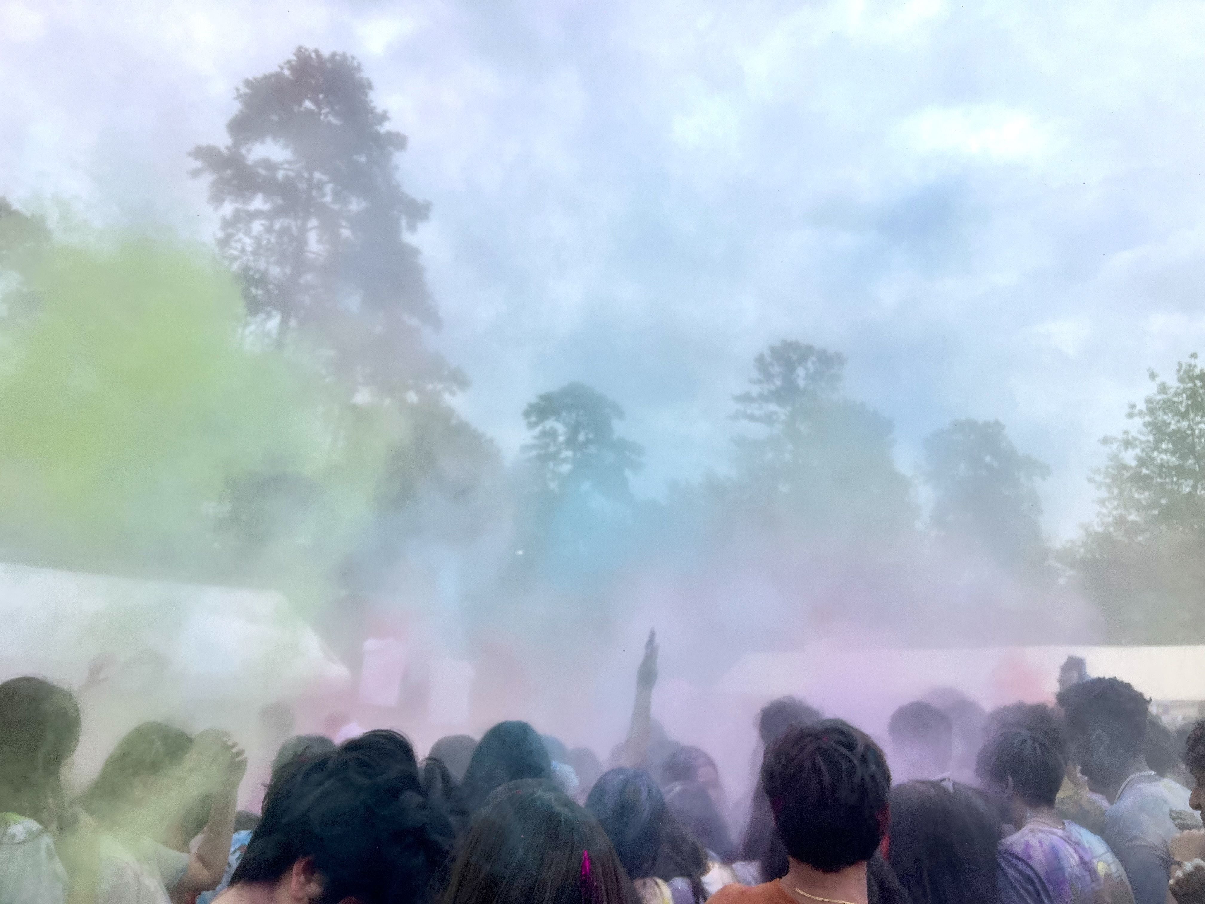 Photo of a cloud of color. 