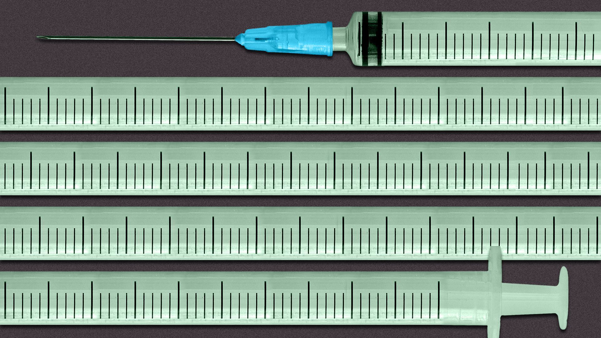 Illustration of an extra-long syringe, filling up the entirety of the image.