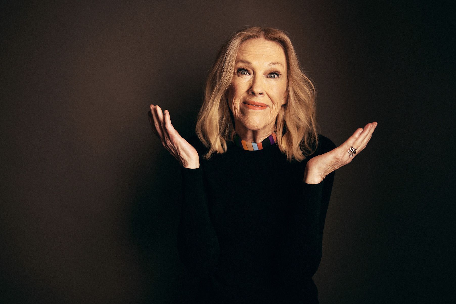 Catherine O'Hara poses in the Getty Images Portrait Studio Presented by IMDb and IMDbPro at SXSW 2025 on March 08, 2025 in Austin, Texas. (Photo by Robby Klein/Getty Images for IMDb)