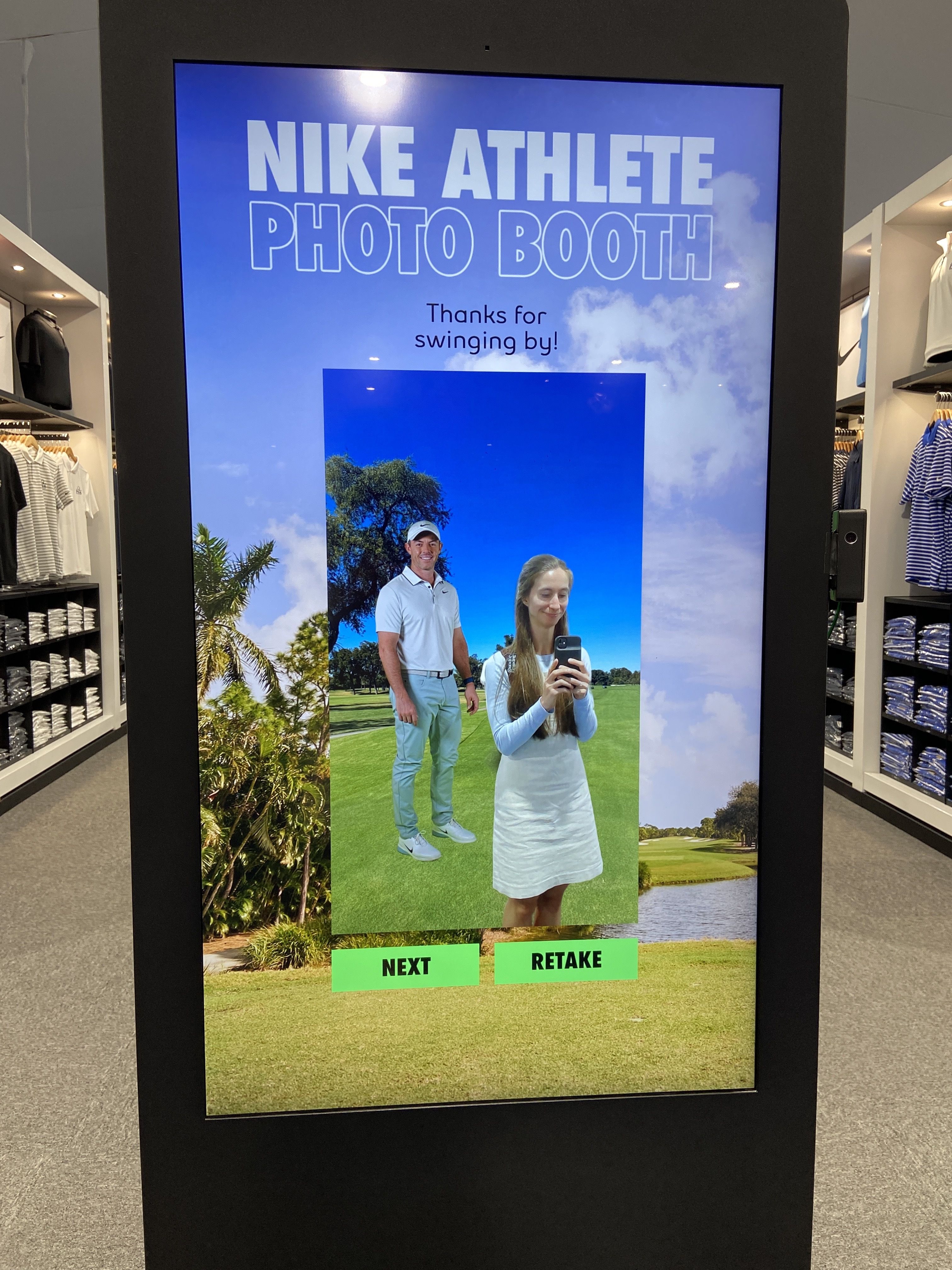 Nike photo booth. 